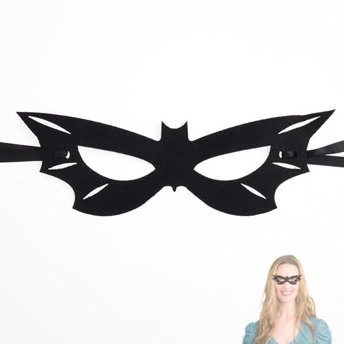 TuseRxln Schwarze Augen-Maskerade-Maske für Damen, Herren-Maske für Halloween, Gothic, Vampir-Fledermaus für Halloween, Festival, Karneval, Fasching, Cosplay-Party TuseRxln Schwarze Augen-Maskerade-Maske für Damen, Herren-Maske für Halloween, Gothic, Vampir-Fledermaus für Halloween, Festival, Karneval, Fasching, Cosplay-Party von TuseRxln