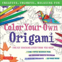 Color Your Own Origami Kit von Tuttle Publishing
