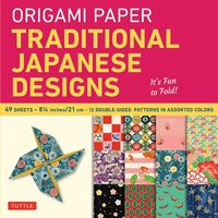 Origami Paper - Traditional Japanese Designs - Large 8 1/4 von Tuttle Publishing