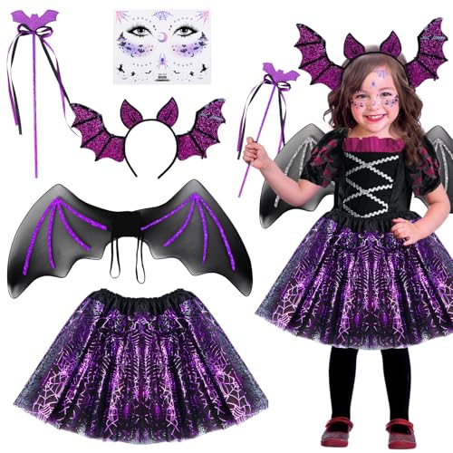 Fledermaus Kostüm Kinder Mädchen, Schwarzer Tüllrock Vampir Lila Karneval Haarreif kostüm Kinder Karneval Costume Röcke Accessoires Karneval Flügel Zauberstab Tattoo Gesicht Tütü Faschingskostüme Fledermaus Kostüm Kinder Mädchen, Schwarzer Tüllrock Vampir Lila Karneval Haarreif kostüm Kinder Karneval Costume Röcke Accessoires Karneval Flügel Zauberstab Tattoo Gesicht Tütü Faschingskostüme von Tutukyle