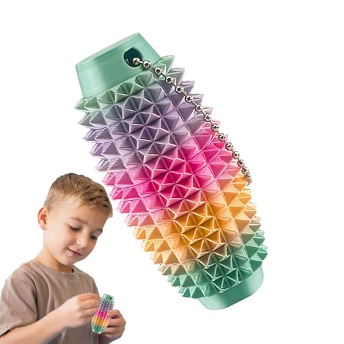 Spiky Grippie Stim Keychain | 3D Gedruckt Pain Stim Fidget Toys Erwachsene | Fidget Spiky Keyring Sensorik Spielzeug - Neuheit Schmerz Stimulation Zappelphilipp Schlüsselanhänger Für Stressabbau Spiky Grippie Stim Keychain | 3D Gedruckt Pain Stim Fidget Toys Erwachsene | Fidget Spiky Keyring Sensorik Spielzeug - Neuheit Schmerz Stimulation Zappelphilipp Schlüsselanhänger Für Stressabbau von Tuxuseo