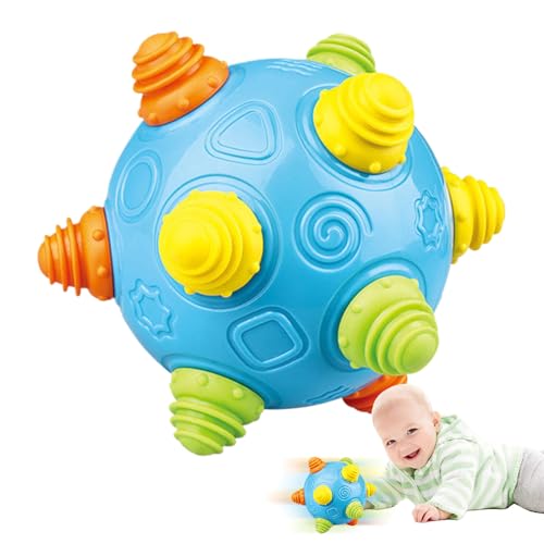 Tuxuseo Baby Sensorischer Ball | Kleinkind Shake Bouncing Ball Mit Musik | Bester Greifling Baby | Fine Motor Skills Booster Holpriger Sphäre Für Die Krabbel - Mädchen Home Day-Care Vorschul von Tuxuseo