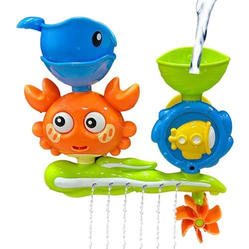 Tuxuseo Saugnapf Badespielzeug | Spin Crab Badespielzeug-Set | Wasserspielzeug Kinder | Badewannen Spielzeug Kinder | Wasserspielzeug Baby Spielzeug Geschenk - Für Jun-gen Mädchen Ab 1 2 3 Jahr Tuxuseo Saugnapf Badespielzeug | Spin Crab Badespielzeug-Set | Wasserspielzeug Kinder | Badewannen Spielzeug Kinder | Wasserspielzeug Baby Spielzeug Geschenk - Für Jun-gen Mädchen Ab 1 2 3 Jahr von Tuxuseo