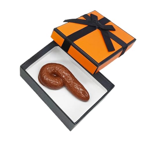 Tuxuseo Streich-Kacke, Gag-Kacke In Box, Kacke-Geschenkbox, Streich-Requisiten, Ekelhaftes, Heikles Spielzeug Für Halloween, Den Aprilscherz von Tuxuseo