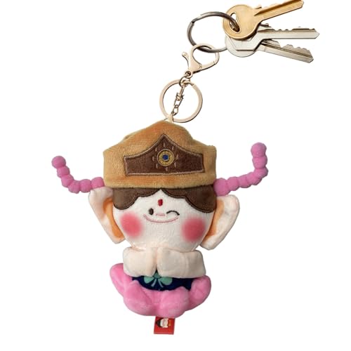 Tuxxjzm Buddha-Plüschpuppe, niedlicher Anhänger, 15,2 cm, kulturelle Stoffpuppe, dekorativer Charm, Auto-Schlüsselanhänger, Zubehör für Kinder Tuxxjzm Buddha-Plüschpuppe, niedlicher Anhänger, 15,2 cm, kulturelle Stoffpuppe, dekorativer Charm, Auto-Schlüsselanhänger, Zubehör für Kinder von Tuxxjzm