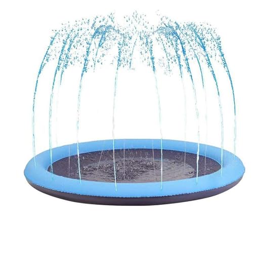 Tuxxjzm Wassersprinkler für Hunde, rutschfester Hundepool, dickes und großes Pad für Rasen, Hinterhof, Sommerspielzeug, Outdoor-Spiel für Kinder und Haustiere Tuxxjzm Wassersprinkler für Hunde, rutschfester Hundepool, dickes und großes Pad für Rasen, Hinterhof, Sommerspielzeug, Outdoor-Spiel für Kinder und Haustiere von Tuxxjzm