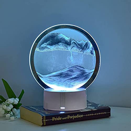 Tuzsocr Herbst-dekorative Sandmalerei, Rotierende 3D-Sandmalerei, Dekorative Figur Mit LED-Leuchten, Dynamisches Sandglas-Set, Schreibtischdekoration, Fließendes Meer Und Sandlandschaftsrahmen Tuzsocr Herbst-dekorative Sandmalerei, Rotierende 3D-Sandmalerei, Dekorative Figur Mit LED-Leuchten, Dynamisches Sandglas-Set, Schreibtischdekoration, Fließendes Meer Und Sandlandschaftsrahmen von Tuzsocr