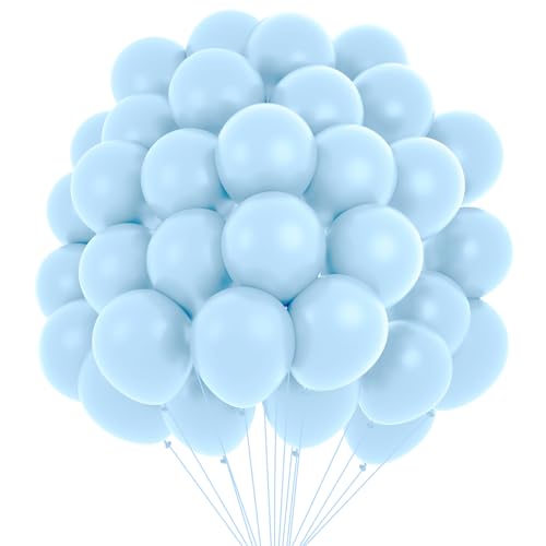 Luftballons Blau Party Deko Set - Hellblau Mini Luftballons für Geburtstag, Christmas, Girlande - Helium Ballons von Twidels