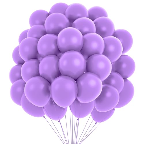 Luftballons Lila Geburtstagsdeko 60 Stück Pastell Girlande Hochzeit Deko Tischdeko Christmas Balloon von Twidels