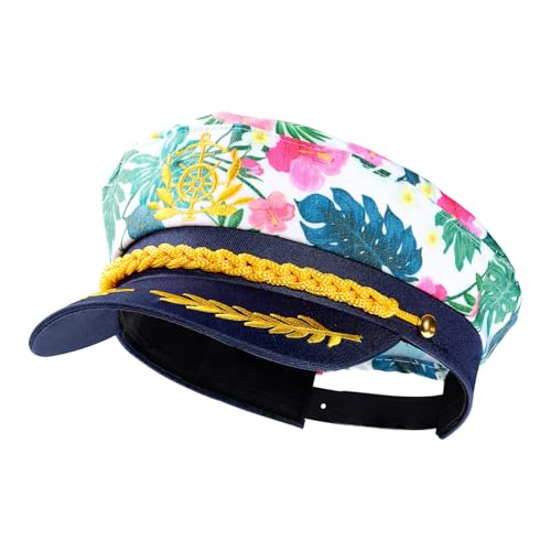 Twinice Admiral Captain Hats Rosa Sailor Kostüm Mütze Einstellbare Hut Marine Cap Hut Für Frauen Männer von Twinice