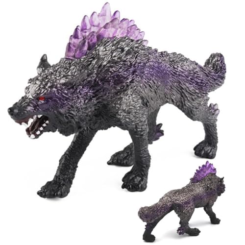 Wolf Figuren Miniatur Schattenwolf Spielfigur Mini Ornament Tortendeko Figur Wölfe Modell Action Figuren Tiere Spielzeug Kindergeburtstag Geschenke von Twinice