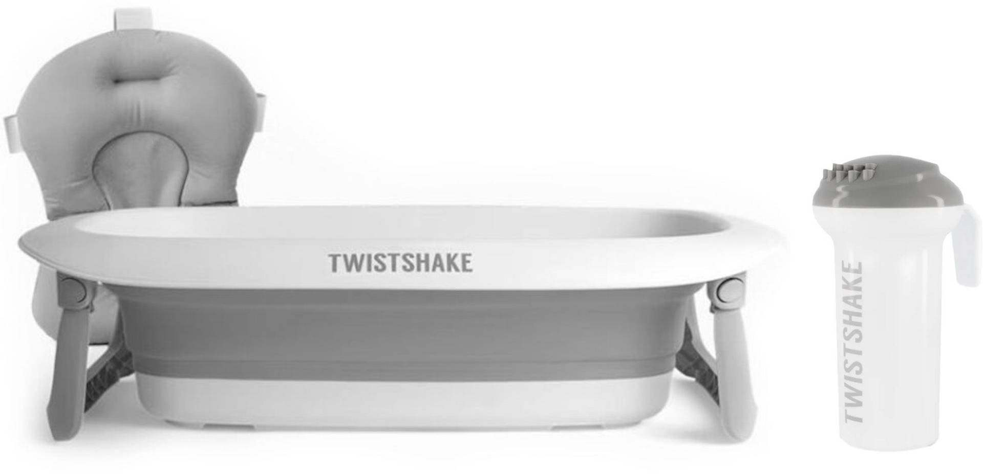 Twistshake Badewanne inkl. Badestütze & Duschkanne, Pastel Grey Twistshake Badewanne inkl. Badestütze & Duschkanne, Pastel Grey von Twistshake