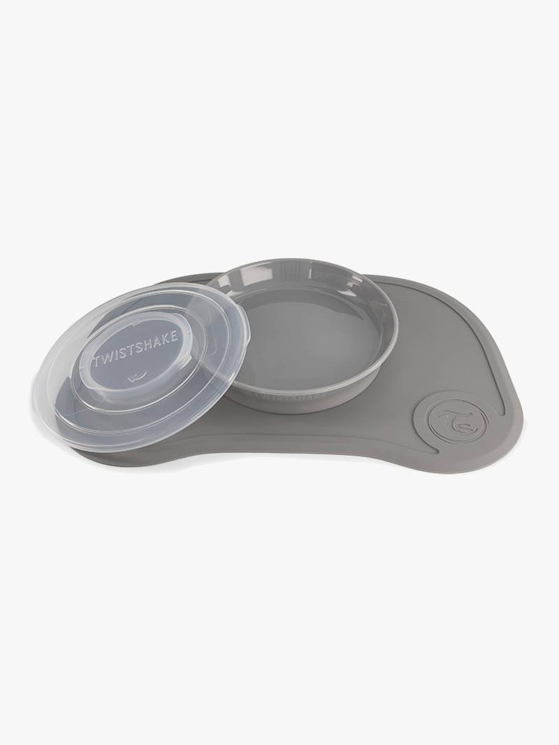 Twistshake Clickmat Mini Teller + Unterlage, Grau Twistshake Clickmat Mini Teller + Unterlage, Grau von Twistshake