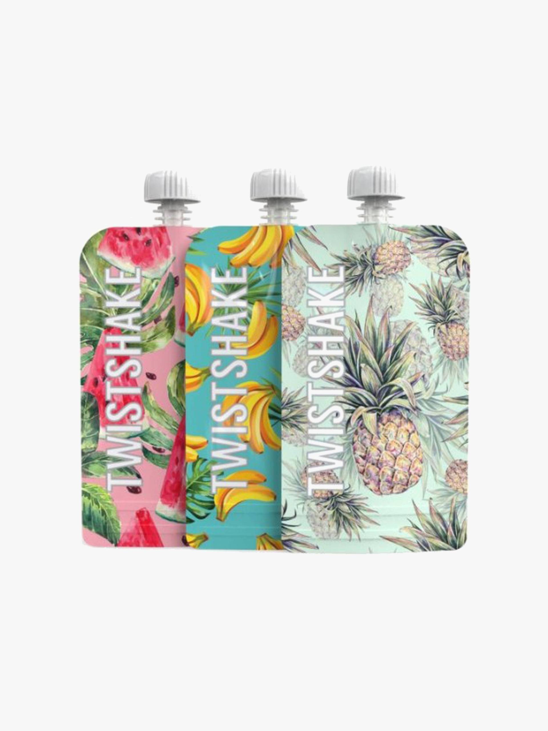 Twistshake Quetschbeutel 220 ml, 3er-Pack von Twistshake