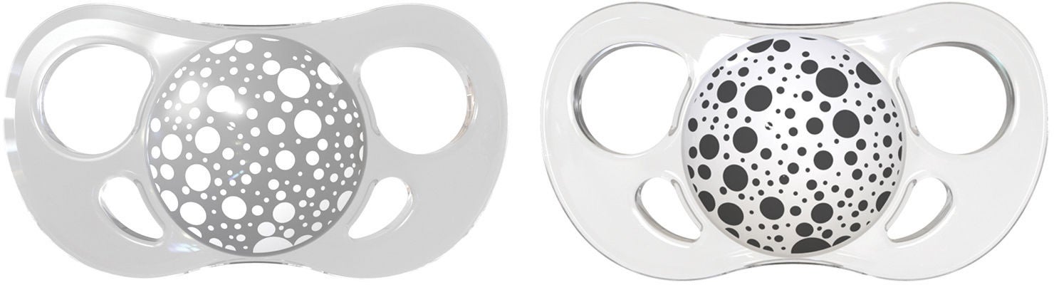 Twistshake Schnuller 6+ M 2er-Pack, Grau/Weiß Twistshake Schnuller 6+ M 2er-Pack, Grau/Weiß von Twistshake