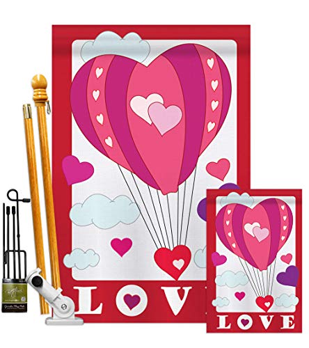 Two Group Love Balloon Kit Spring Valentines Happy Heart Couple Romantic Februar Holiday Decoration Banner Small Yard Gift Double-Sided, House & Garden Flags Set w/Flagpole Imported Two Group Love Balloon Kit Spring Valentines Happy Heart Couple Romantic Februar Holiday Decoration Banner Small Yard Gift Double-Sided, House & Garden Flags Set w/Flagpole Imported von Two Group