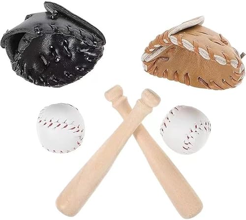 1 Set Schwarz von 1/12 Miniatur Baseball Set Schläger Handschuh und Ball Baseball Kuchen Dekorationen, Baseballschläger und Ball Set Miniatur Sport Set Puppenhaus Zubehör für Puppenhaus Desktop Decor 1 Set Schwarz von 1/12 Miniatur Baseball Set Schläger Handschuh und Ball Baseball Kuchen Dekorationen, Baseballschläger und Ball Set Miniatur Sport Set Puppenhaus Zubehör für Puppenhaus Desktop Decor von Txuolin