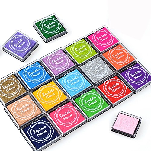 Txyk 20 Regenbogenfarben Finger Stempelkissen, für Kinder, Gummi, Briefmarken, Karte Machen, Holz, Stoff 4 * 4 cm Txyk 20 Regenbogenfarben Finger Stempelkissen, für Kinder, Gummi, Briefmarken, Karte Machen, Holz, Stoff 4 * 4 cm von Txyk