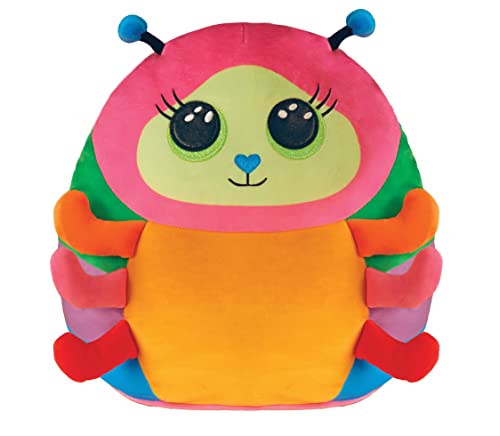 TY Beanie Boos - Squish a Boo Caterpillar Nessa - 40 cm, Mehrfarbig, 2009314 von TY