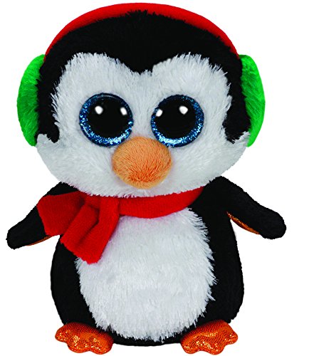 TY 36939 36939-North-Pinguin mit Schal und Glitzeraugen, Beanie Boo's, X-Mas, 24 cm TY 36939 36939-North-Pinguin mit Schal und Glitzeraugen, Beanie Boo's, X-Mas, 24 cm von Ty Toys