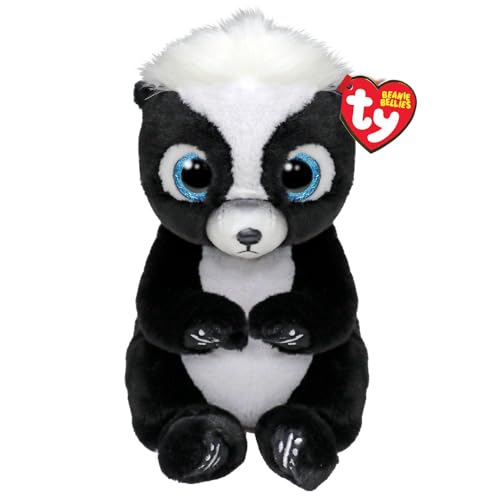 Ty Rukus Stinktier Beanie Bellies Regular 14cm - Quetschbare Beanie Baby Weiche Pluschtiere - Sammelbares Kuscheliges Stofftier Ty Rukus Stinktier Beanie Bellies Regular 14cm - Quetschbare Beanie Baby Weiche Pluschtiere - Sammelbares Kuscheliges Stofftier von TY