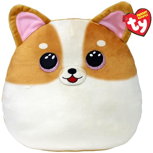 Ty Tanner Dog Squish a Boo 10 Inches - Squishy Beanies for Kids, Baby Soft Plush Toys - Collectible Cuddly Stuffed Teddy von TY