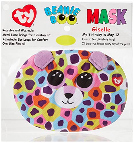 TY UK LTD Giselle Leopard Beanie Boo Gesichtsmaske, 95703, mehrfarbig von TY