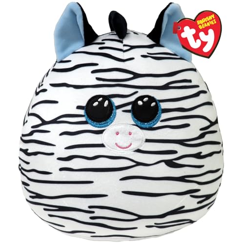 Ty Xander Zebra Squish a Boo 10 Inches - Squishy Beanies for Kids, Baby Soft Plush Toys - Collectible Cuddly Stuffed Teddy von Ty UK Ltd