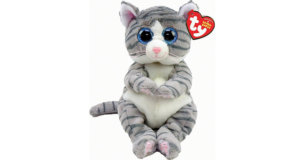 Mitzi Katze Grau-Beanie-Reg mehrfarbig Gr. 15 von Ty