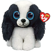 TY 36570 BEANIE BOO DOG SISSY - BLACK AND WHITE - 14 cm von Ty