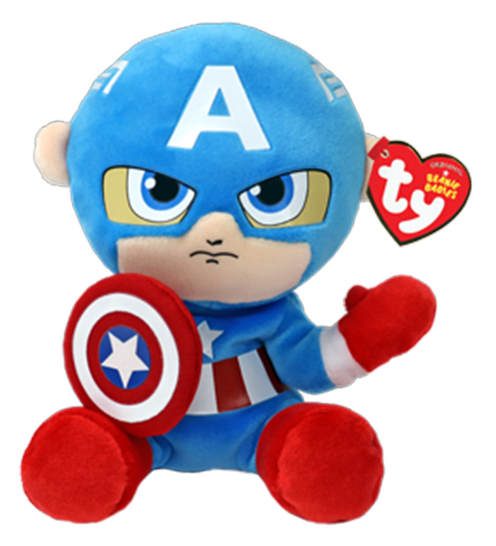 Ty Kuscheltier - Beanie Babys - 15 cm - Marvel Captain America - Ty - One Size - Kuscheltiere Ty Kuscheltier - Beanie Babys - 15 cm - Marvel Captain America - Ty - One Size - Kuscheltiere von Ty