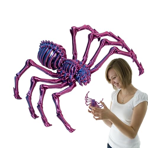 TyCylKu Gelenkspinne, Spinnen-Zappelspielzeug - 3D-gedrucktes Zappelspielzeug für Erwachsene - Mystery Spider 3D-bewegliche Spinne für Erwachsene, Schreibtischspielzeug für das Klassenzimmer und TyCylKu Gelenkspinne, Spinnen-Zappelspielzeug - 3D-gedrucktes Zappelspielzeug für Erwachsene - Mystery Spider 3D-bewegliche Spinne für Erwachsene, Schreibtischspielzeug für das Klassenzimmer und von TyCylKu