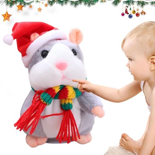 TyCylKu Hamsterspielzeug für Kinder | Sound Aufnahme Hamster Plüsch Interaktives Spielzeug | Automatische Schüttelfrostpuppe mit und Scarfedukationswerkzeug für Familienspiele Nacht TyCylKu Hamsterspielzeug für Kinder | Sound Aufnahme Hamster Plüsch Interaktives Spielzeug | Automatische Schüttelfrostpuppe mit und Scarfedukationswerkzeug für Familienspiele Nacht von TyCylKu