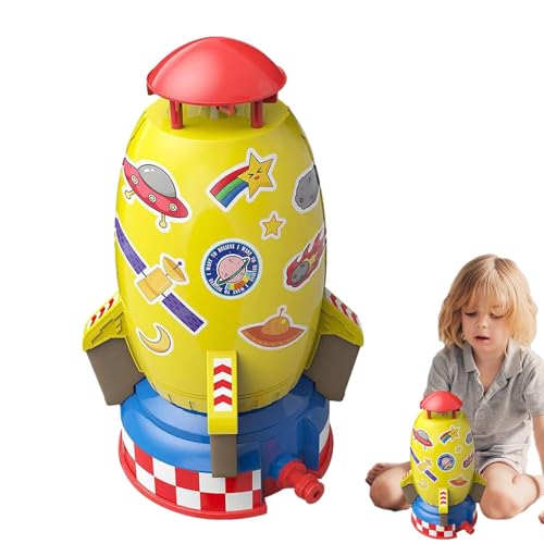 TyCylKu Rocket wassersprinkler Kinder Outdoor ABS Raketensprinkler 18 x 18 x 28,5 cm Wasserrakete Sprinkler raketen sprinklers Wasser sprinklerspielzeug Kinder Wasserdruckkont von TyCylKu