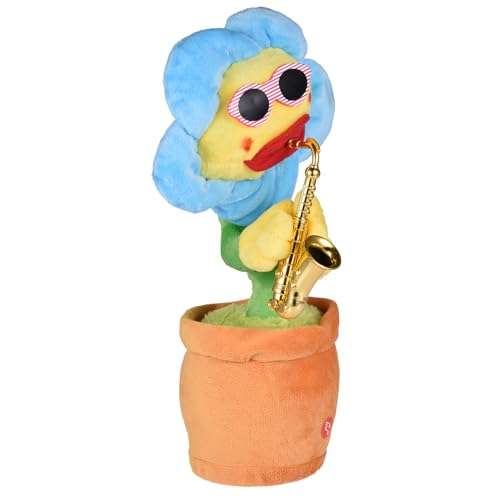 TyCylKu Singende Sonnenblume Singende Und Tanzende Sonnenblume Sprechende Sonnenblumes Leuchtendes, Sprechendes, Sich Wiederholendes Saxophon Aus Weichem Plüsch, Partygeschenke, Dekokissen, 80 Lieder TyCylKu Singende Sonnenblume Singende Und Tanzende Sonnenblume Sprechende Sonnenblumes Leuchtendes, Sprechendes, Sich Wiederholendes Saxophon Aus Weichem Plüsch, Partygeschenke, Dekokissen, 80 Lieder von TyCylKu