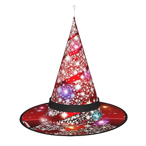 TyEdee LED-beleuchteter leuchtender Hexenhut, Zauberer-Hexenkappe, Halloween-Dekor-Hut, für Party-Dekor-Weihnachtsdekoration Hintergrund von TyEdee