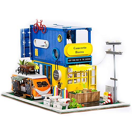 Tyatocepy Puppenhaus für Kinder, Basteln, DIY, Puppenhaus, Miniatur, mit Möbeln, Geburtstagsgeschenk, kreative Geschenke, ohne Schutzhülle von Tyatocepy