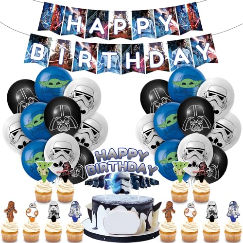 Deko Geburtstag Jungen, Luftballons Geburtstag Set, Geburtstagsdeko für Kinder Jungen, Kindergeburtstag Party Deko, Happy Birthday Ballon Partydekorationen Deko Geburtstag Jungen, Luftballons Geburtstag Set, Geburtstagsdeko für Kinder Jungen, Kindergeburtstag Party Deko, Happy Birthday Ballon Partydekorationen von Tydeus