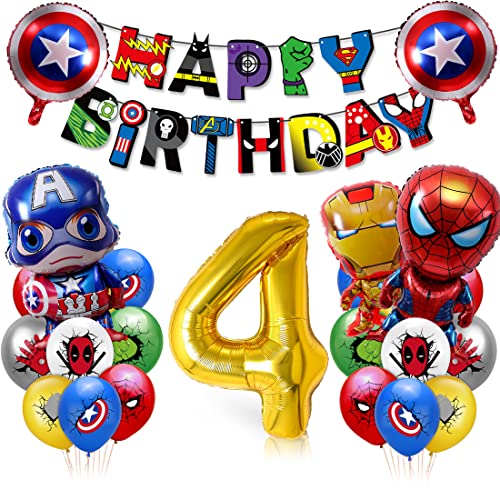 Geburtstag Luftballons Junge, Geburtstagsdeko Jungen 4, XXL Zahl 4 Ballon Gold, Zahlen Luftballon Folienballons 4, Luftballon Junge Geburtstag Kit für Kindergeburtstag Decorations Geburtstag Luftballons Junge, Geburtstagsdeko Jungen 4, XXL Zahl 4 Ballon Gold, Zahlen Luftballon Folienballons 4, Luftballon Junge Geburtstag Kit für Kindergeburtstag Decorations von Tydeus