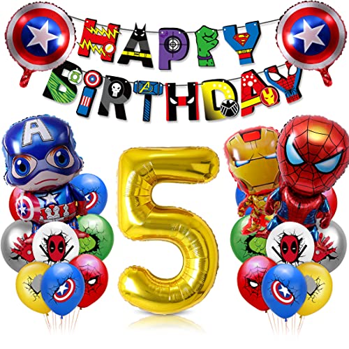 Geburtstag Luftballons Junge, Geburtstagsdeko Jungen 5, XXL Zahl 5 Ballon Gold, Zahlen Luftballon Folienballons 5, Luftballon Junge Geburtstag Kit für Kindergeburtstag Decorations Geburtstag Luftballons Junge, Geburtstagsdeko Jungen 5, XXL Zahl 5 Ballon Gold, Zahlen Luftballon Folienballons 5, Luftballon Junge Geburtstag Kit für Kindergeburtstag Decorations von Tydeus