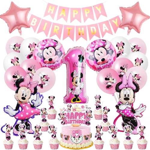 Geburtstagsdeko 1 Jahr Mädchen, Geburtstag Party Deko, Luftballons Geburtstag Mädchen, Birthday Party Supplies Dekorationen für 1. Geburtstag, Tortendeko Rosa für Erster Geburtstag Mädchen Geburtstagsdeko 1 Jahr Mädchen, Geburtstag Party Deko, Luftballons Geburtstag Mädchen, Birthday Party Supplies Dekorationen für 1. Geburtstag, Tortendeko Rosa für Erster Geburtstag Mädchen von Tydeus