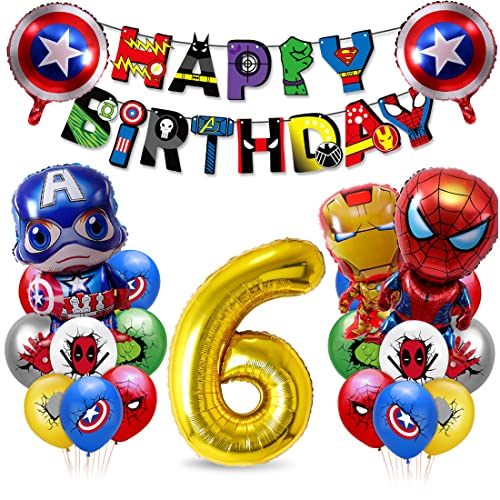 Geburtstag Luftballons Junge, Geburtstagsdeko Jungen 6, XXL Zahl 6 Ballon Gold, Zahlen Luftballon Folienballons 6, Luftballon Junge Geburtstag Kit für Kindergeburtstag Decorations Geburtstag Luftballons Junge, Geburtstagsdeko Jungen 6, XXL Zahl 6 Ballon Gold, Zahlen Luftballon Folienballons 6, Luftballon Junge Geburtstag Kit für Kindergeburtstag Decorations von Tydeus