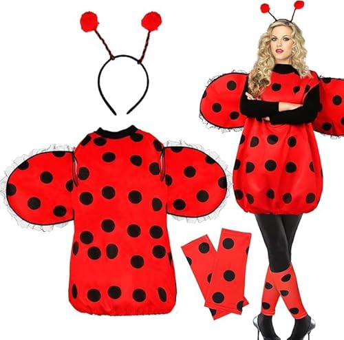 Tydeus Karneval Kostüm Damen,Marienkäfer Faschingskostüme Mädchen,Umhang XL Kostüm für Erwachsenen, Karneval, Fasching, Mottoparty,Halloween Tydeus Karneval Kostüm Damen,Marienkäfer Faschingskostüme Mädchen,Umhang XL Kostüm für Erwachsenen, Karneval, Fasching, Mottoparty,Halloween von Tydeus