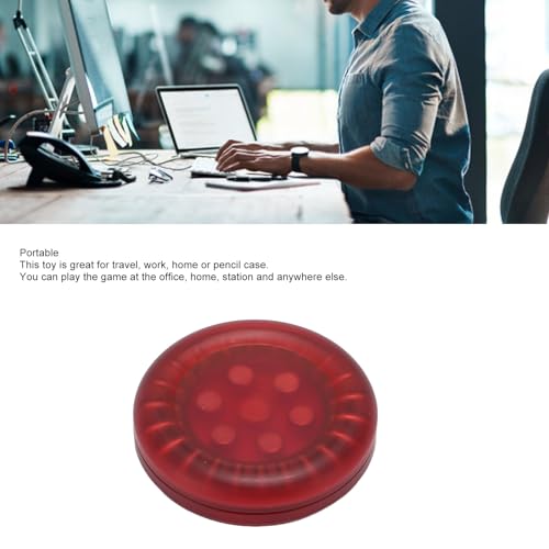 Fingerspitzen -Pop -Spielzeug tragbarer Fingerspitzen -Gyroskop EDC -Spielzeug Zappelspielzeug für ADHS -Spannungsabbau -Schreibtischspielzeug, Schritt für Schritt oder klick (Red) von Tyenaza
