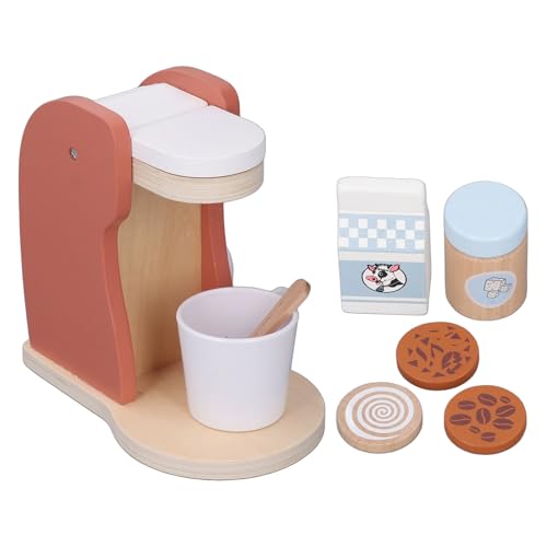 Kids Coffee Maker Playset Coffee Machine Spielzeug täuscht gut spielbares Holzküchenspielzeug für Kleinkinder Rollenspiele Kids Coffee Maker Playset Coffee Machine Spielzeug täuscht gut spielbares Holzküchenspielzeug für Kleinkinder Rollenspiele von Tyenaza