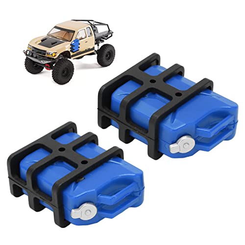 Tyenaza 1 Paar RC -Auto simulierter Kraftstofftank, mini -Öldose für 1/8 1/10 RC Crawler Car Decoration Accessoire (42 x 34 x 20 mm) (Blau) von Tyenaza