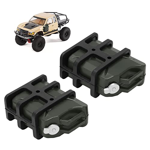 Tyenaza 1 Paar RC -Auto simulierter Kraftstofftank, mini -Öldose für 1/8 1/10 RC Crawler Car Decoration Accessoire (42 x 34 x 20 mm) (Schwarz) von Tyenaza