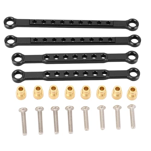 Tyenaza 4pcs RC Car Short Swing Arm, Aluminiumlegierung Leichtes Hochfestigkeitsschockabsorbing für 1/10 BL-2S Slash 4x4 4WD Short Truck (Black) von Tyenaza