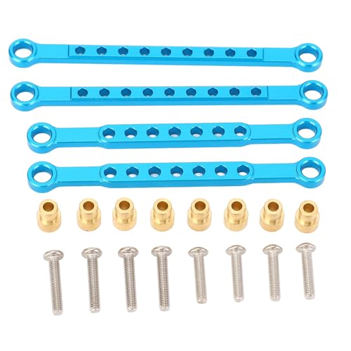 Tyenaza 4pcs RC Car Short Swing Arm, Aluminiumlegierung Leichtes Hochfestigkeitsschockabsorbing für 1/10 BL-2S Slash 4x4 4WD Short Truck (Sky Blue) von Tyenaza