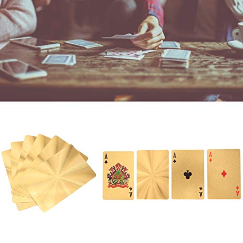 Tyenaza Goldene Spielkarten, Karten, Cooles Foliendeck, waschbar, flexibel, für Erwachsene, Familie, Spiel und Party Tyenaza Goldene Spielkarten, Karten, Cooles Foliendeck, waschbar, flexibel, für Erwachsene, Familie, Spiel und Party von Tyenaza